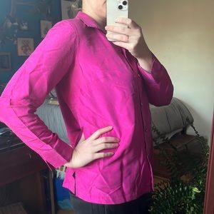 100% Silk Talbot button-down top